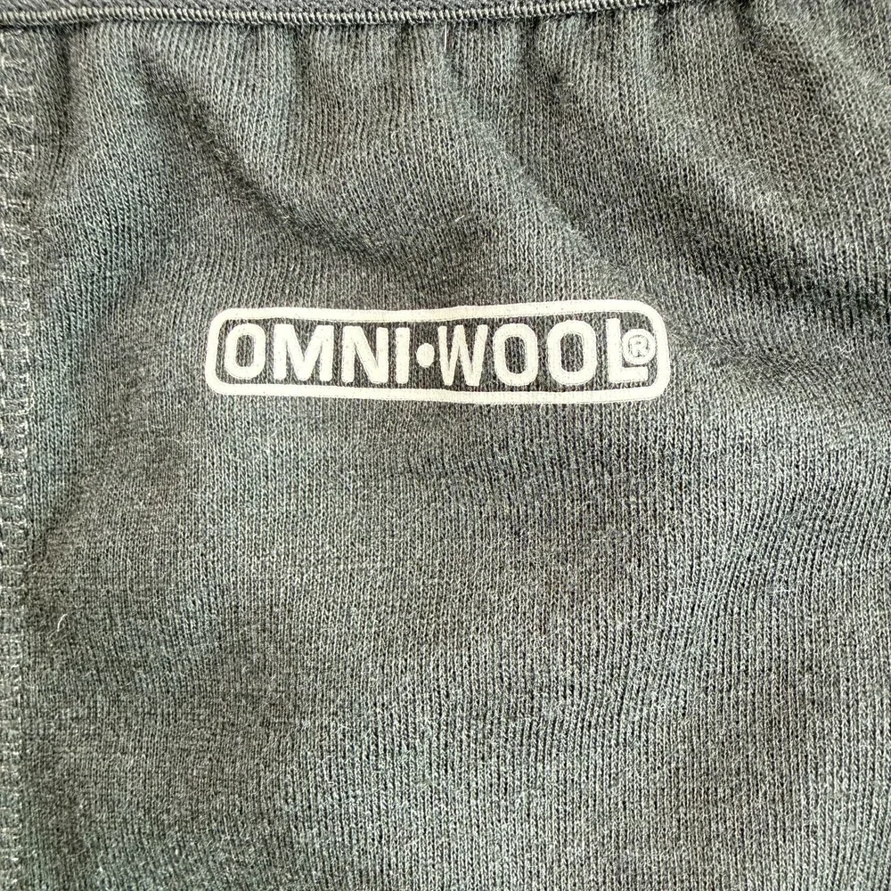 Omni Wool Mens Merino Wool Blend Thermal Base Layer Sz XL Black Long Underwear